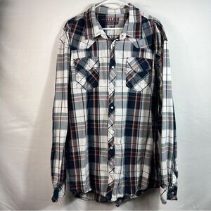 Men's Reclaim Plaid Athletic Fit Long Sleeve Shirt 0631